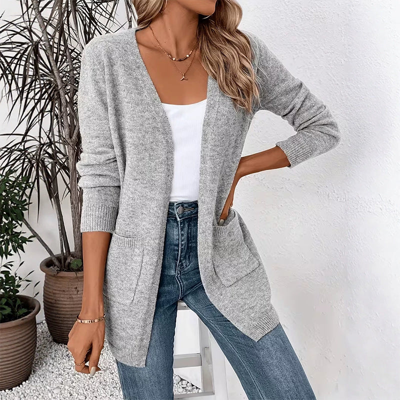 Women's Casual Open Front Knit Cardigan