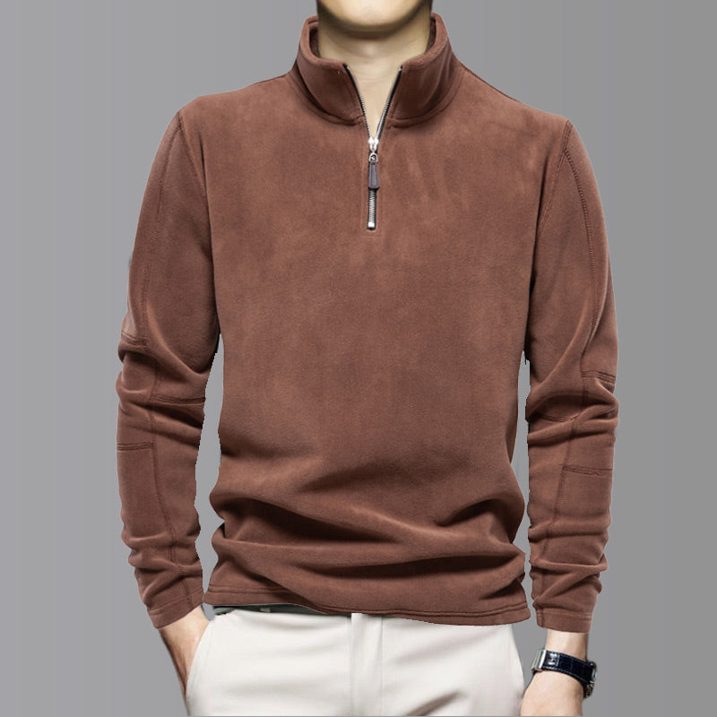 Stylish Half-Zip Long Sleeve Tops for Men