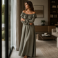 ⌛Limited-Time Offer-Women's Casual Off-Shoulder Maxi Dress