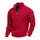 Men's Stand Collar Quarter-Zip Pullover