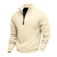 Men's Stand Collar Quarter-Zip Pullover