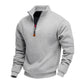 Men's Stand Collar Quarter-Zip Pullover