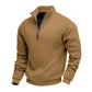 Men's Stand Collar Quarter-Zip Pullover