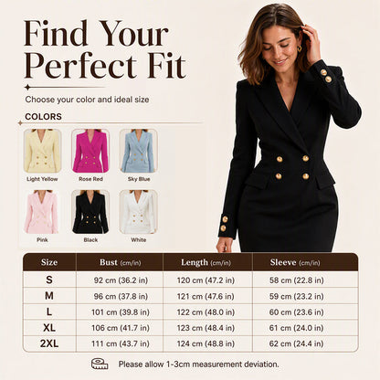 Women's Double-Breasted Blazer Dress