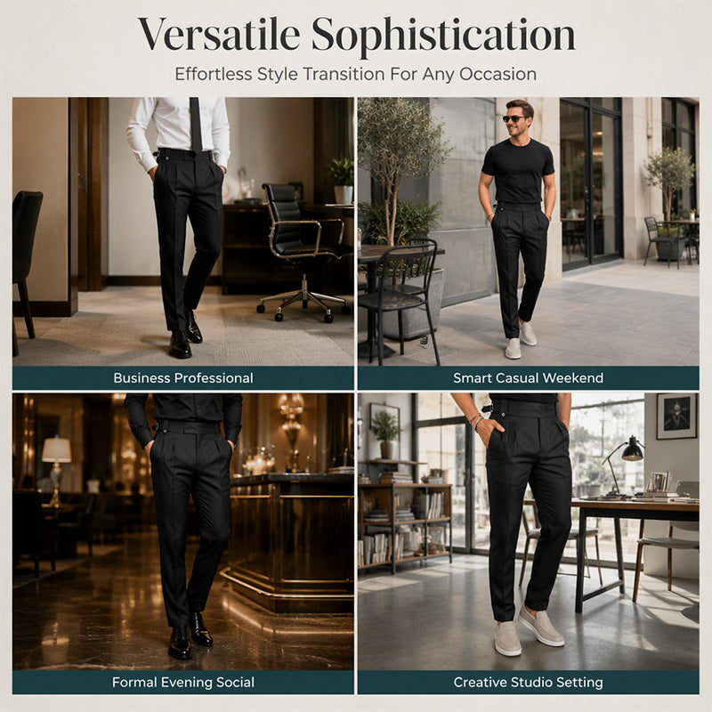 Men's Classic Slim Fit Casual Pants