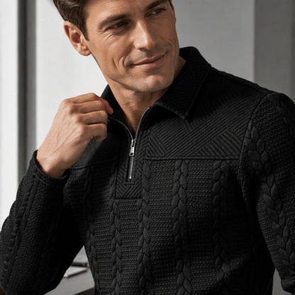 Men's Long Sleeve Half-Zip T-Shirt