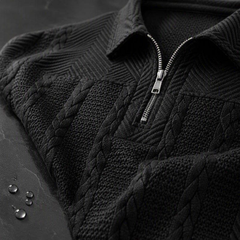 Men's Long Sleeve Half-Zip T-Shirt
