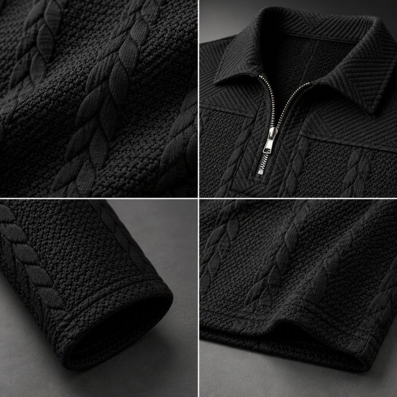 Men's Long Sleeve Half-Zip T-Shirt