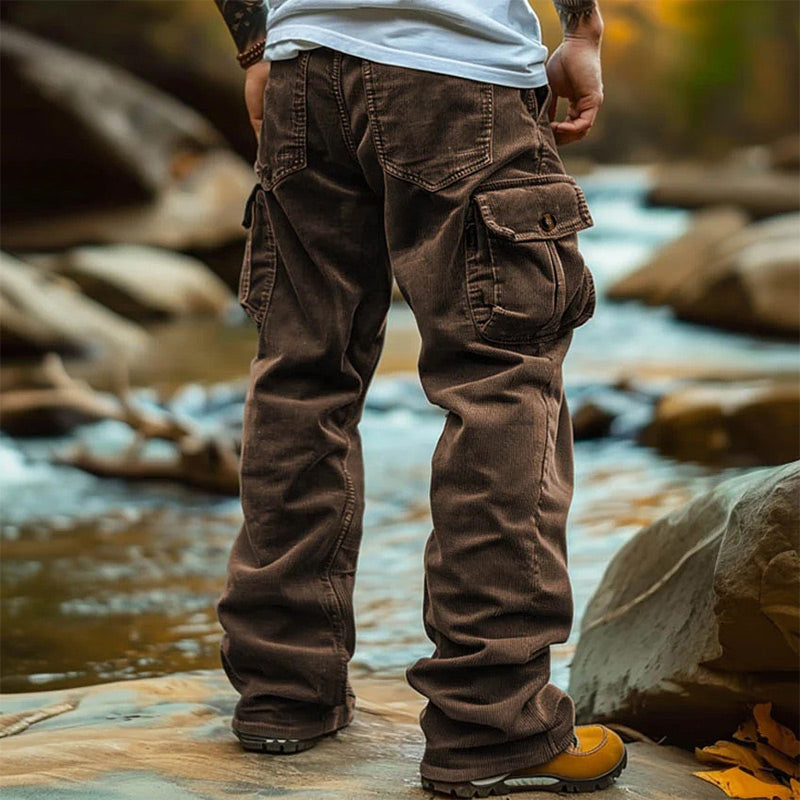 Men's Casual Cargo Pants with Pockets