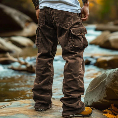 Men's Casual Cargo Pants with Pockets