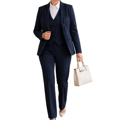 ✨ Premium Professional Style | Women's Blazer, Vest & Pants 3-Piece Suit Set