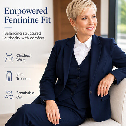 ✨ Premium Professional Style | Women's Blazer, Vest & Pants 3-Piece Suit Set