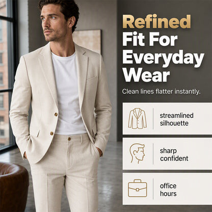 ✨ Polished Comfort | Men's Versatile Stretch Business Suit ⚡ Free Shipping