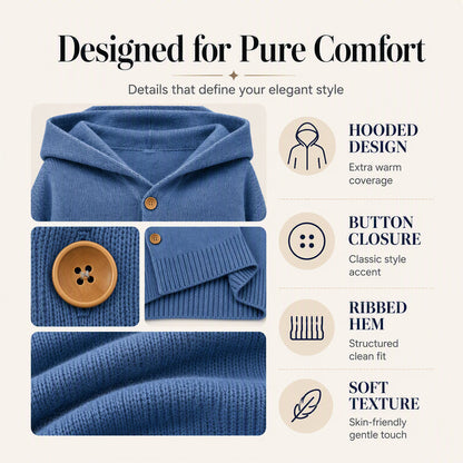 Women's Casual Hooded Sweater Cardigan