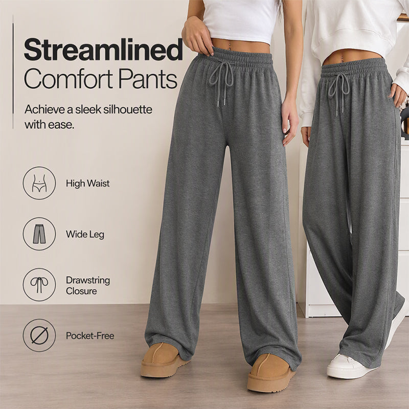 Women's High Waisted Wide-Leg Drawstring Pants