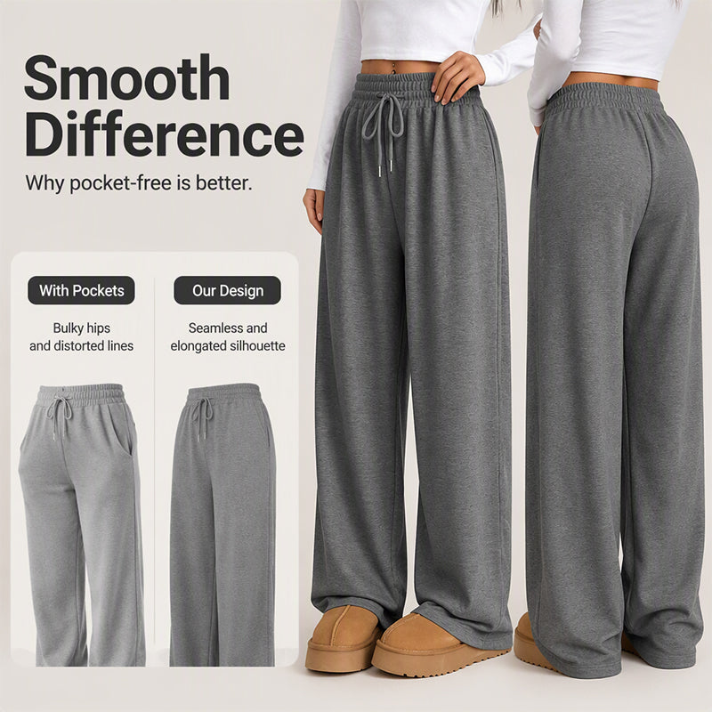 Women's High Waisted Wide-Leg Drawstring Pants