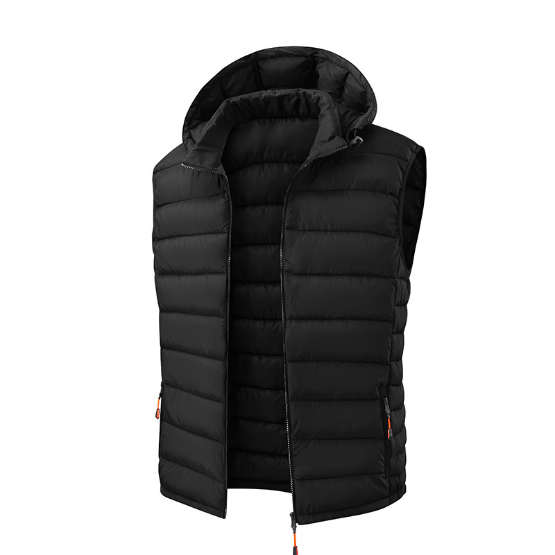 ❄️ Cold-Weather Comfort | Men's Padded Vest with Detachable Hood ⚡ Free Shipping