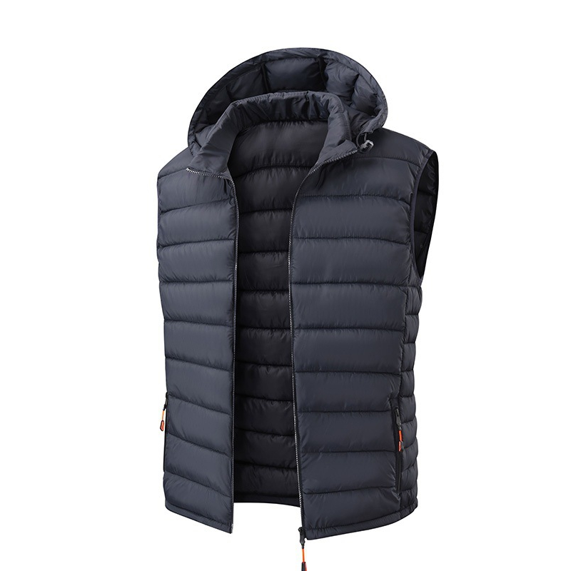 ❄️ Cold-Weather Comfort | Men's Padded Vest with Detachable Hood ⚡ Free Shipping