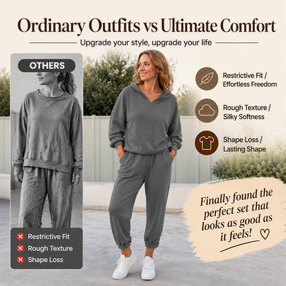 Women's Hooded Sweatshirt & Lounge Pants Set