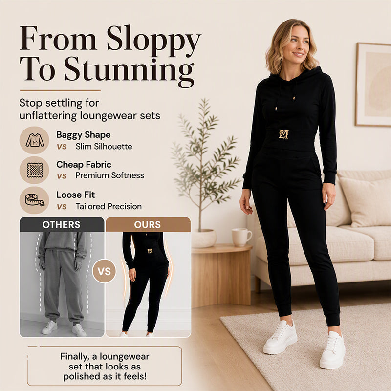 🍁New Fall Collection-Women's Cinched Waist Hoodie & Pants Set