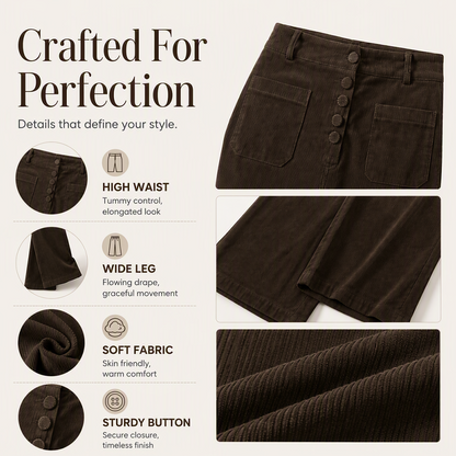Women's Corduroy Wide Leg Pants