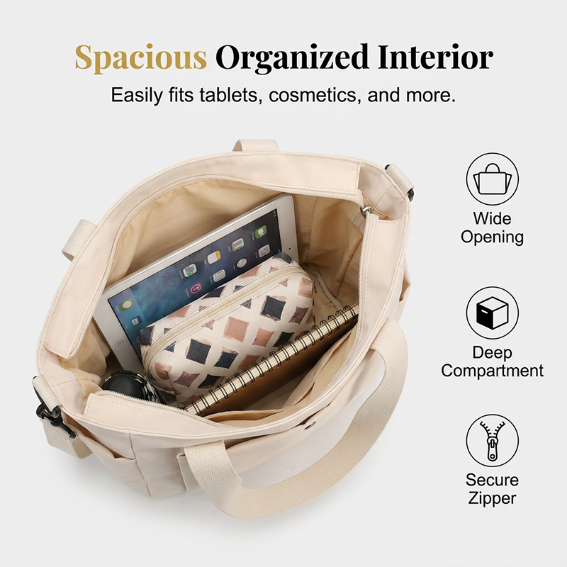 👜 Carry More, Stay Organized | Women's Large-Capacity 3-Way Tote Bag