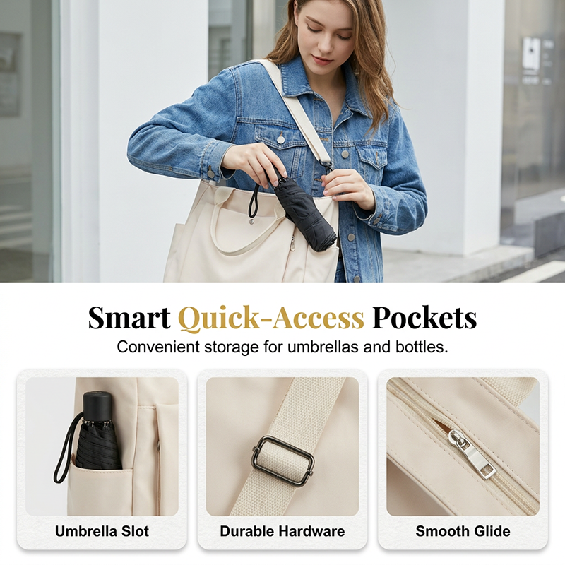 👜 Carry More, Stay Organized | Women's Large-Capacity 3-Way Tote Bag
