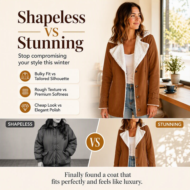 Women's Warm-Lined Lapel Collar Jacket