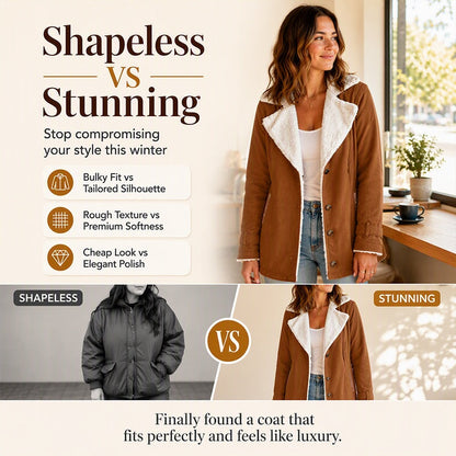 Women's Warm-Lined Lapel Collar Jacket