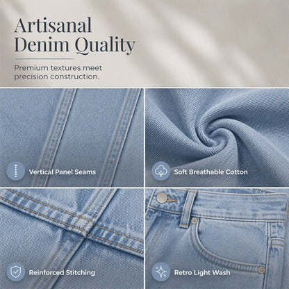 💙 Women's Casual High-Waisted Wide-Leg Jeans