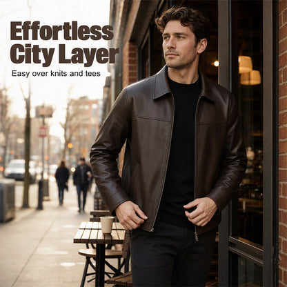 Refined Urban Leather Jacket