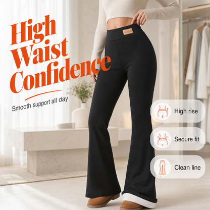 Women's Plush-Lined Flare Leggings