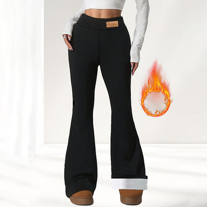 Women's Plush-Lined Flare Leggings