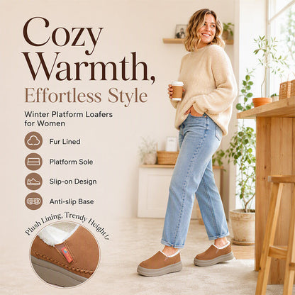 Women's Warm-Lined Slip-On Shoes