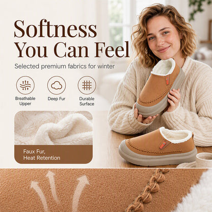 Women's Warm-Lined Slip-On Shoes