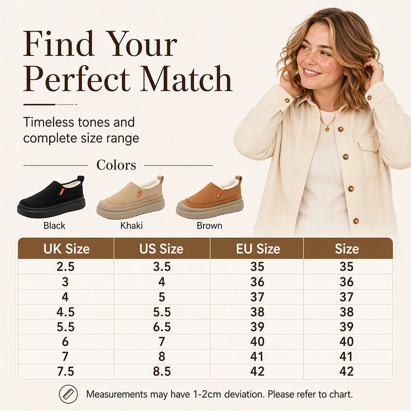 Women's Warm-Lined Slip-On Shoes
