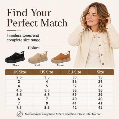 Women's Warm-Lined Slip-On Shoes