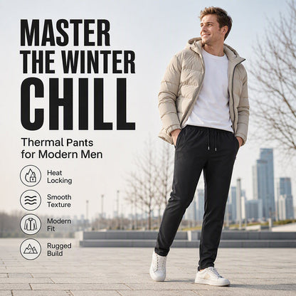 Men's Thickened Warm-Lined Tapered Pants