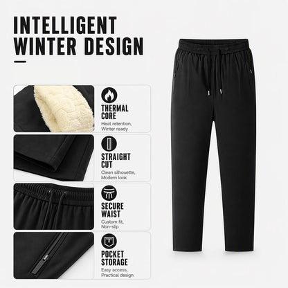 Men's Thickened Warm-Lined Tapered Pants