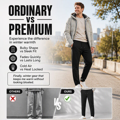 Men's Thickened Warm-Lined Tapered Pants