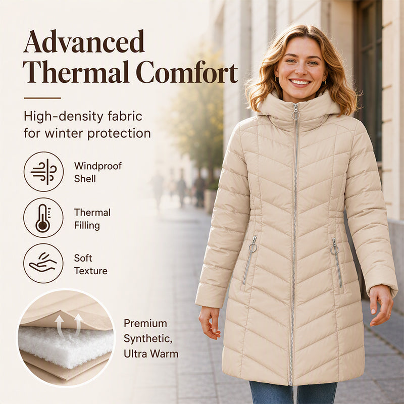 Women's Winter Insulated Hooded Coat