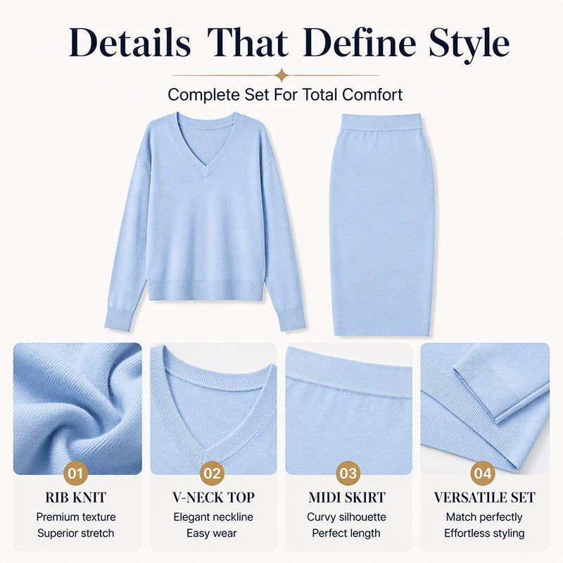 Women's Off-Shoulder Sweatshirt & Camisole Dress Set