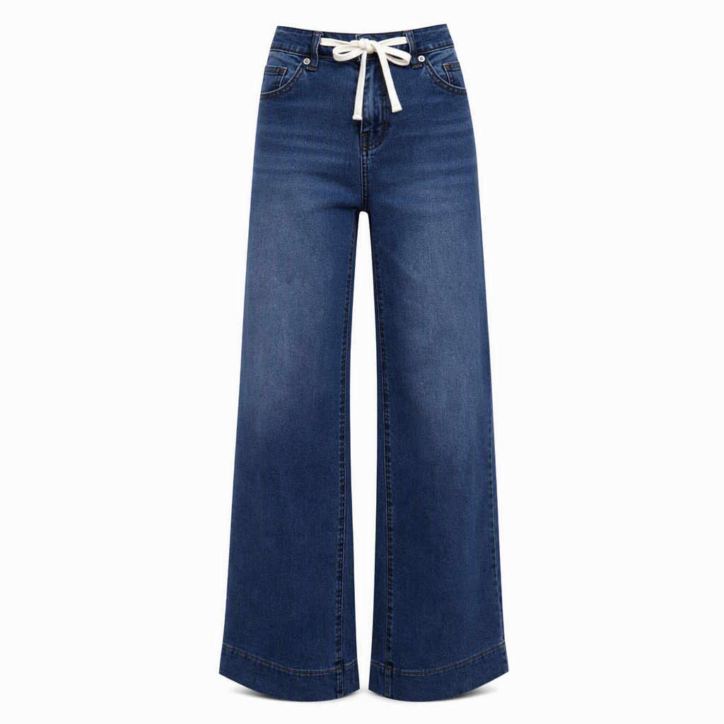 Women's Casual Loose Fit Wide Leg Denim Jeans