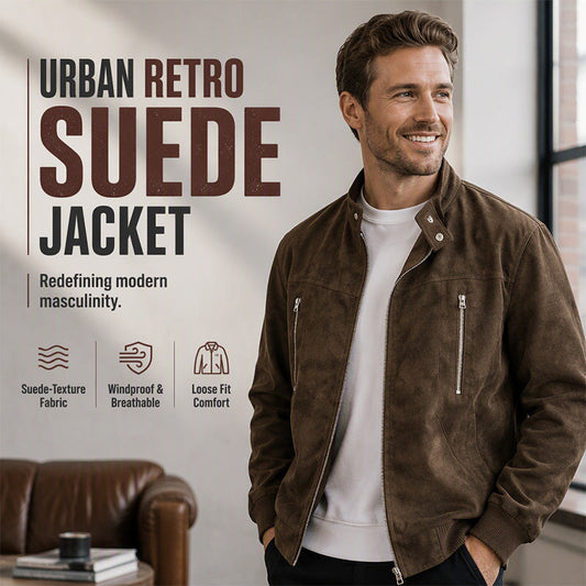 Men's Retro Stand Collar Bomber Jacket