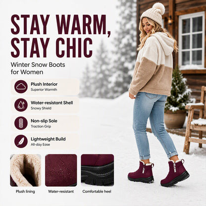 Women's Waterproof Non-Slip Snow Boots