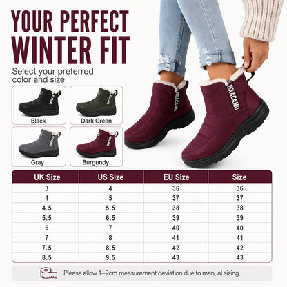 Women's Waterproof Non-Slip Snow Boots