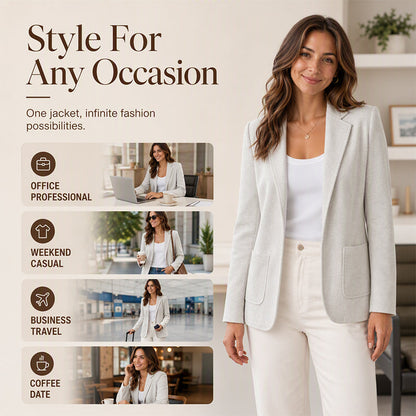 Women's Casual Open Front Blazer