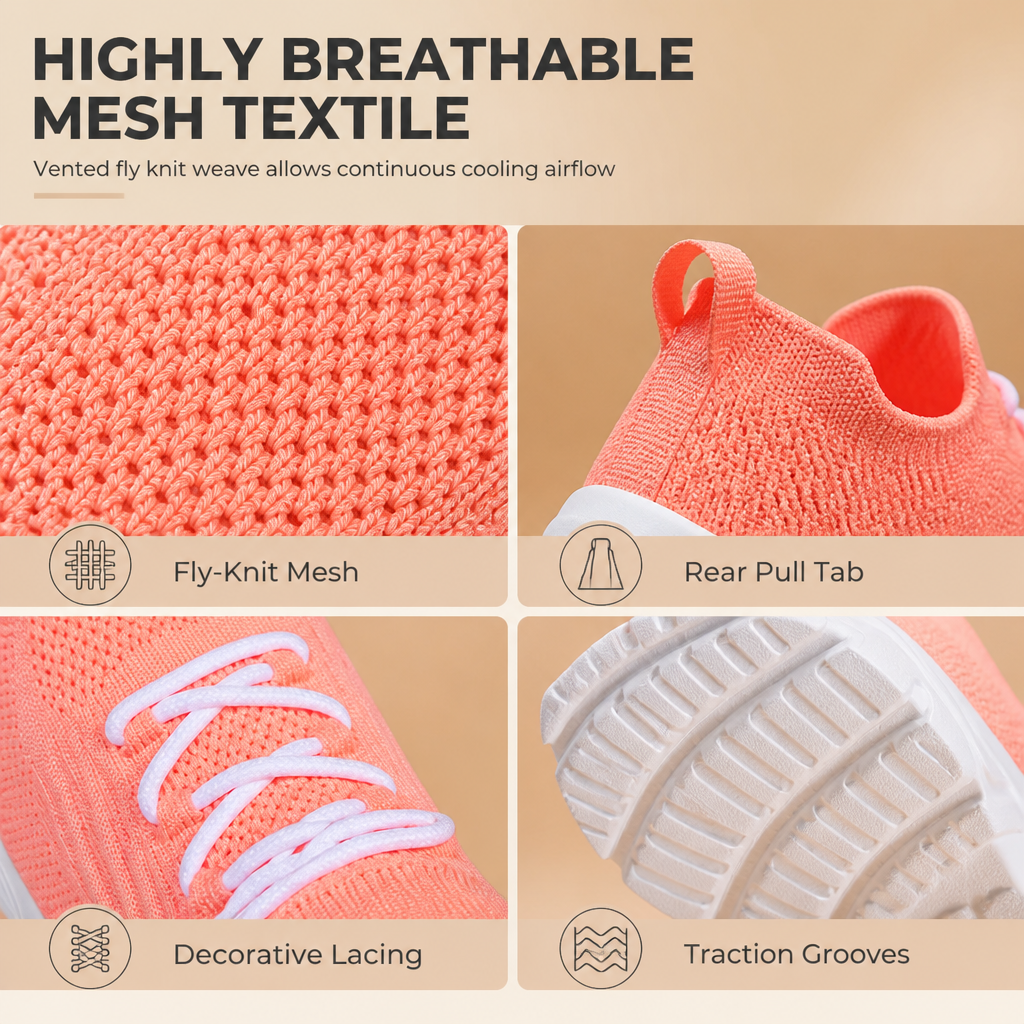 Women's Casual Breathable Slip-On Sneakers