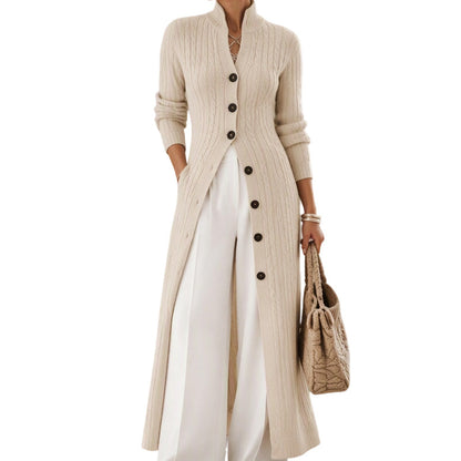 🧶 Long-Line Warmth, Flattering Texture | Women's Cable Knit Duster Cardigan ⚡