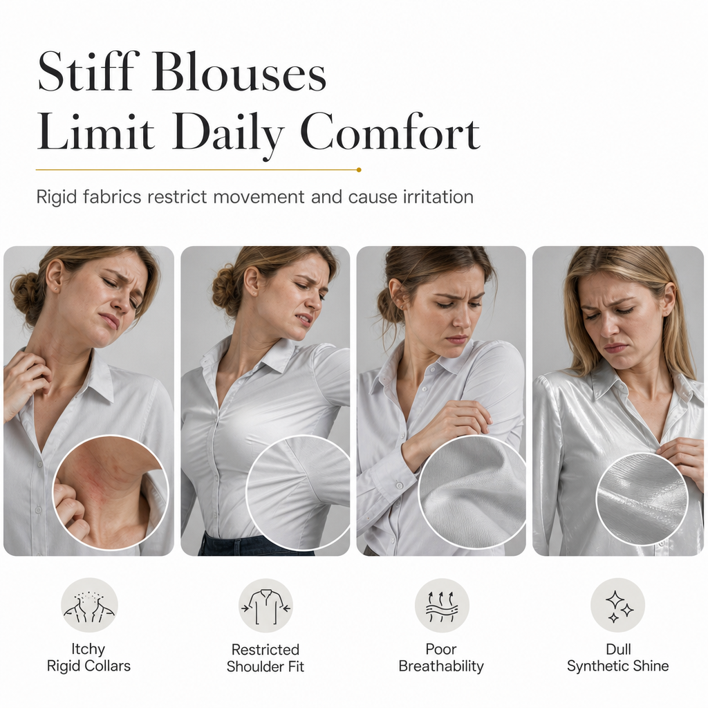 Women's Elegant Velvet Long Sleeve Blouse